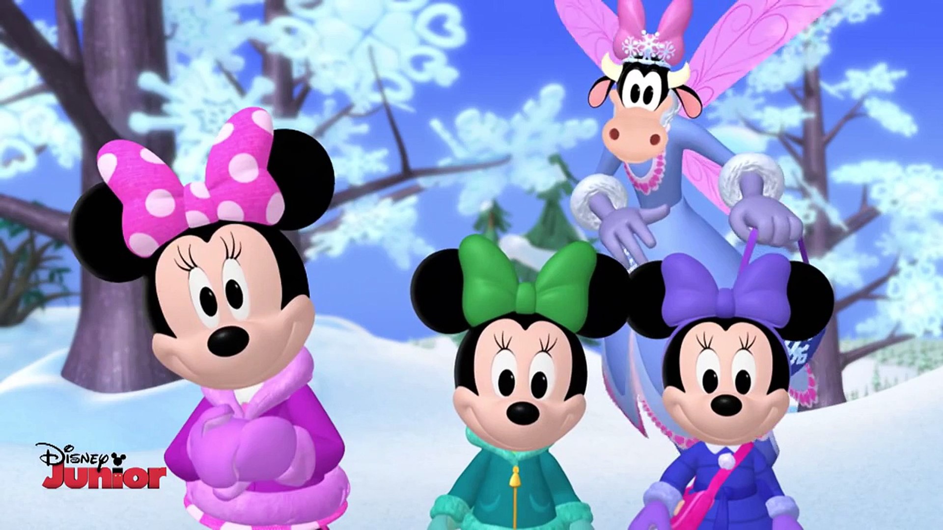 Mickey Mouse Clubhouse Minnies Winter Bow Show Minnies Winter Bow-Show - Giant Snowflakes! - Disney Junior UK HD -  Dailymotion Video