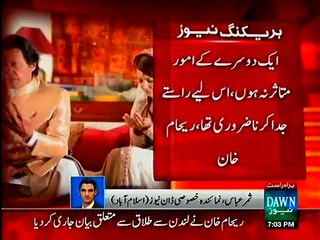 Reham Khan signs divorce papers