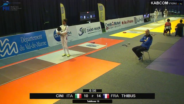 CdM fleuret dames St-Maur 2015 - Tableau de 16 > 1/4 finale piste rouge (7/11/2015)