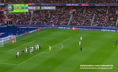 Ãngel Di Maria 1-0 Free-Kick _ Paris Saint Germain v. Toulouse 07.11.205 hD