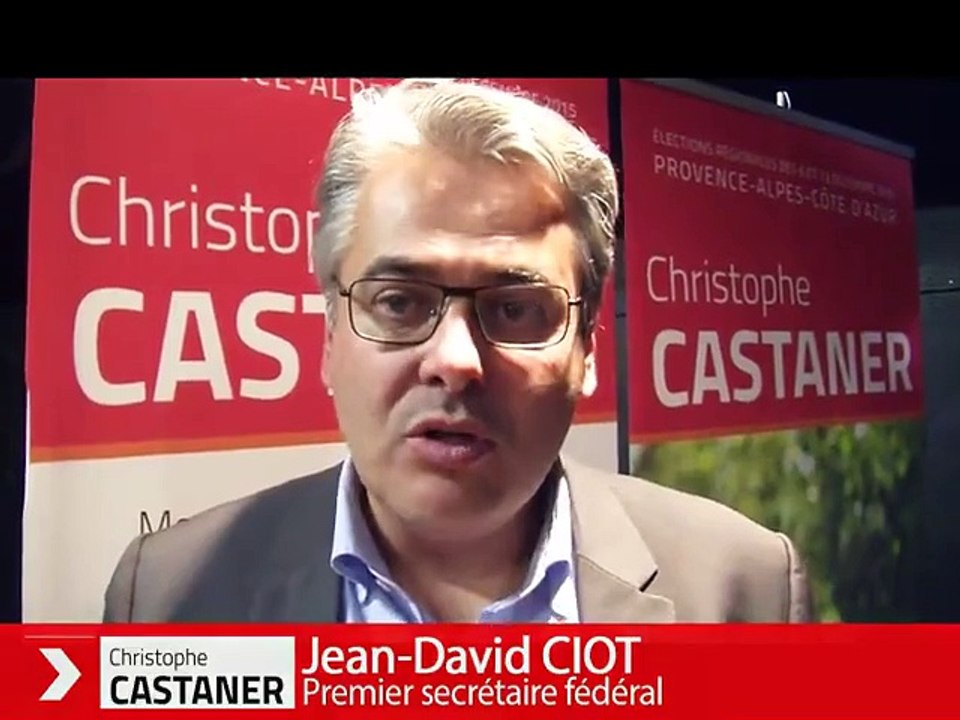 Jean-David CIOT au meeting de Christophe CASTANER