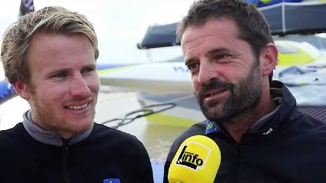Interview exclusive de Gabart et Bidegorry, après leur victoire sur la JAcques Vabre 2015
