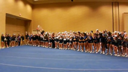 This girl is like a cheerleading ninja