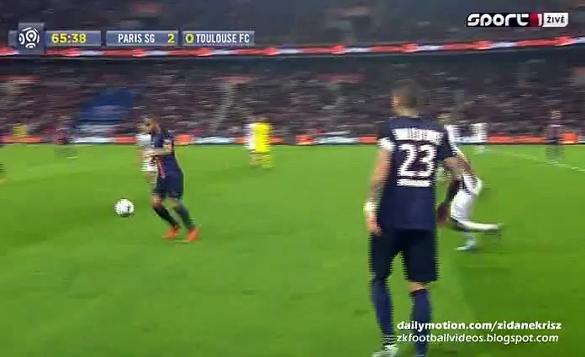 3-0 Lucas Moura GOAL - Paris Saint Germain v. Toulouse 07.11.205 hD