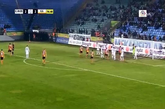 Olcan Adin Goal - Rizespor 2 - 3 Galatasaray - Super Lig - 07/11/2015