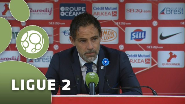 Conférence de presse Stade Brestois 29 - Tours FC (3-0) : Alex DUPONT (BREST) - Marco SIMONE (TOURS) - 2015/2016
