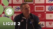 Conférence de presse Nîmes Olympique - FC Sochaux-Montbéliard (0-2) : José  PASQUALETTI (NIMES) - Albert CARTIER (FCSM) - 2015/2016