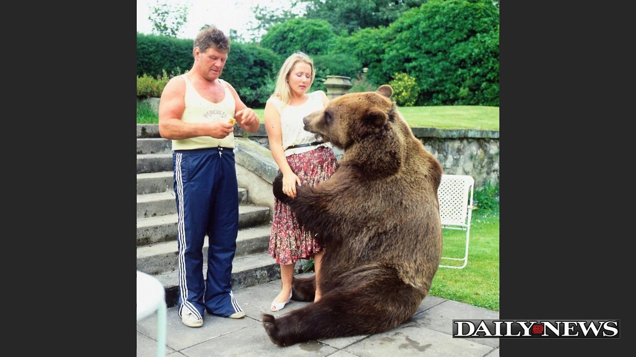 British Family Release Pictures of Their Life Together With A Grizzly Bear