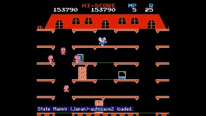 Mappy Playthrough [NES] - Level 20-30 2/2