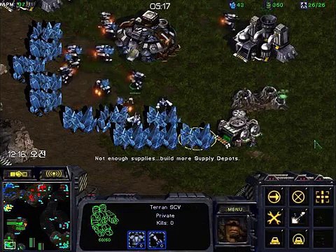빠른 레이스와 탱크조합 스타 2배속 헌터 4vs4 (Starcraft_Broodwar 4vs4 Hunter Map)