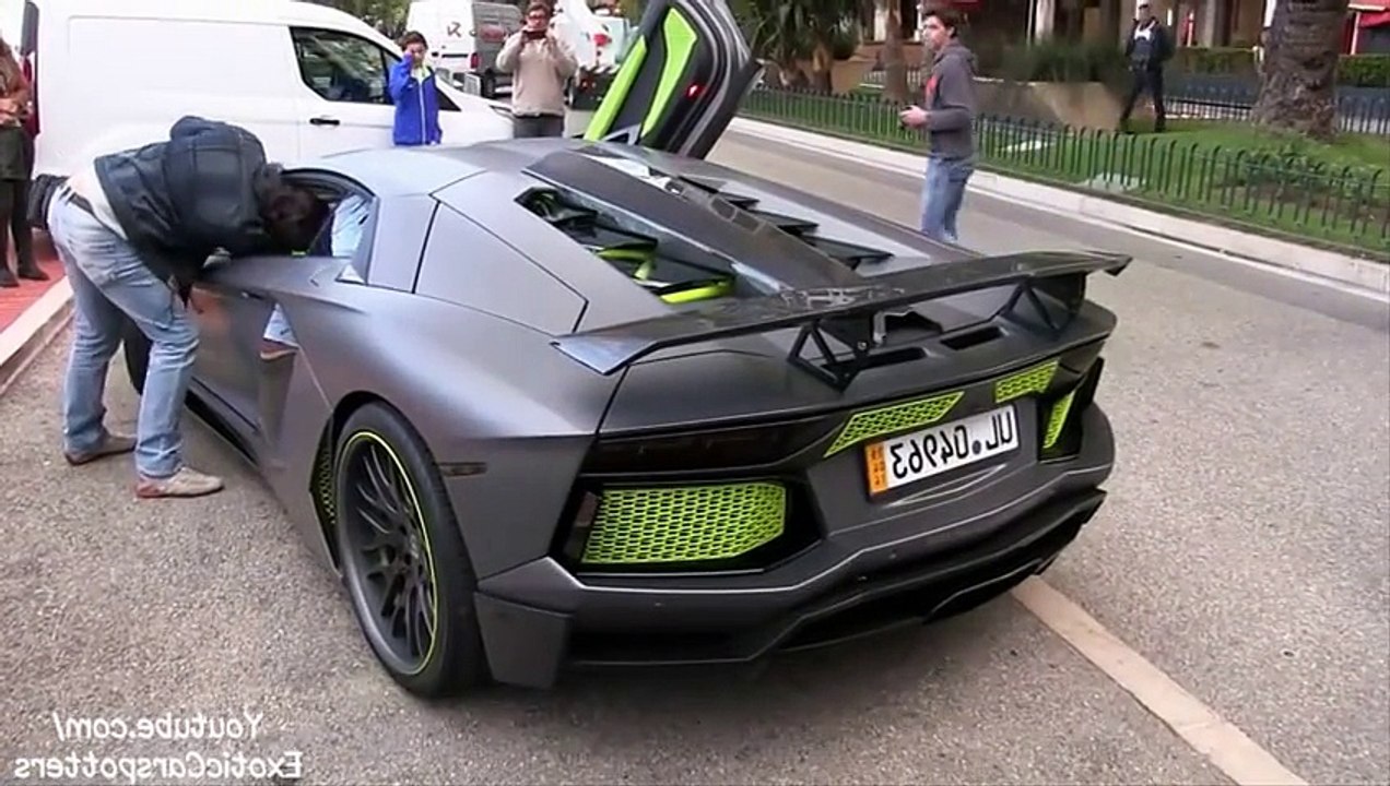 2015 Lamborghini Aventador Exhaust sound Shooting flames