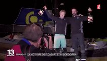 12e Transat Jacques Vabre : les images de l'arrivée victorieuse de Gabart et Bidégorry