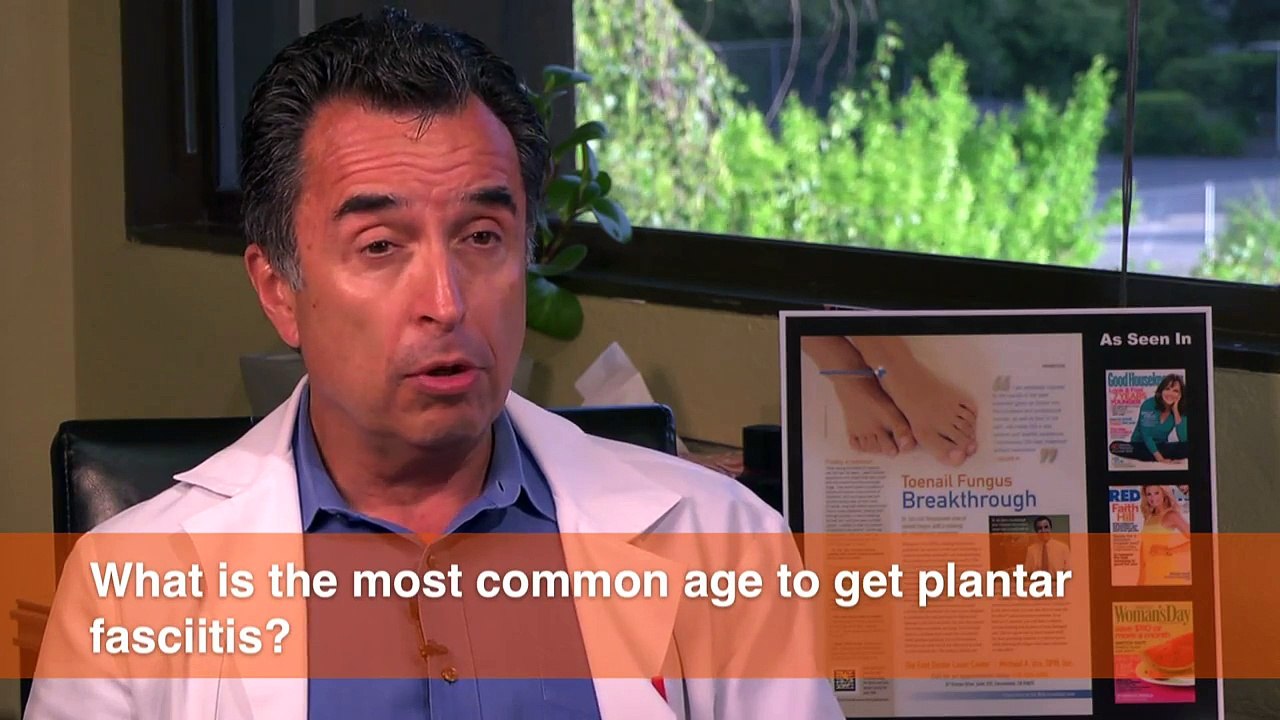 What is the most common age to get Plantar Fasciitis?