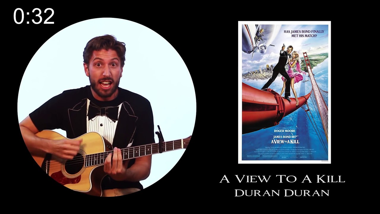 All 24 James Bond Theme Songs Performed in a Minute