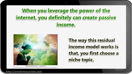 Steady income from the internet