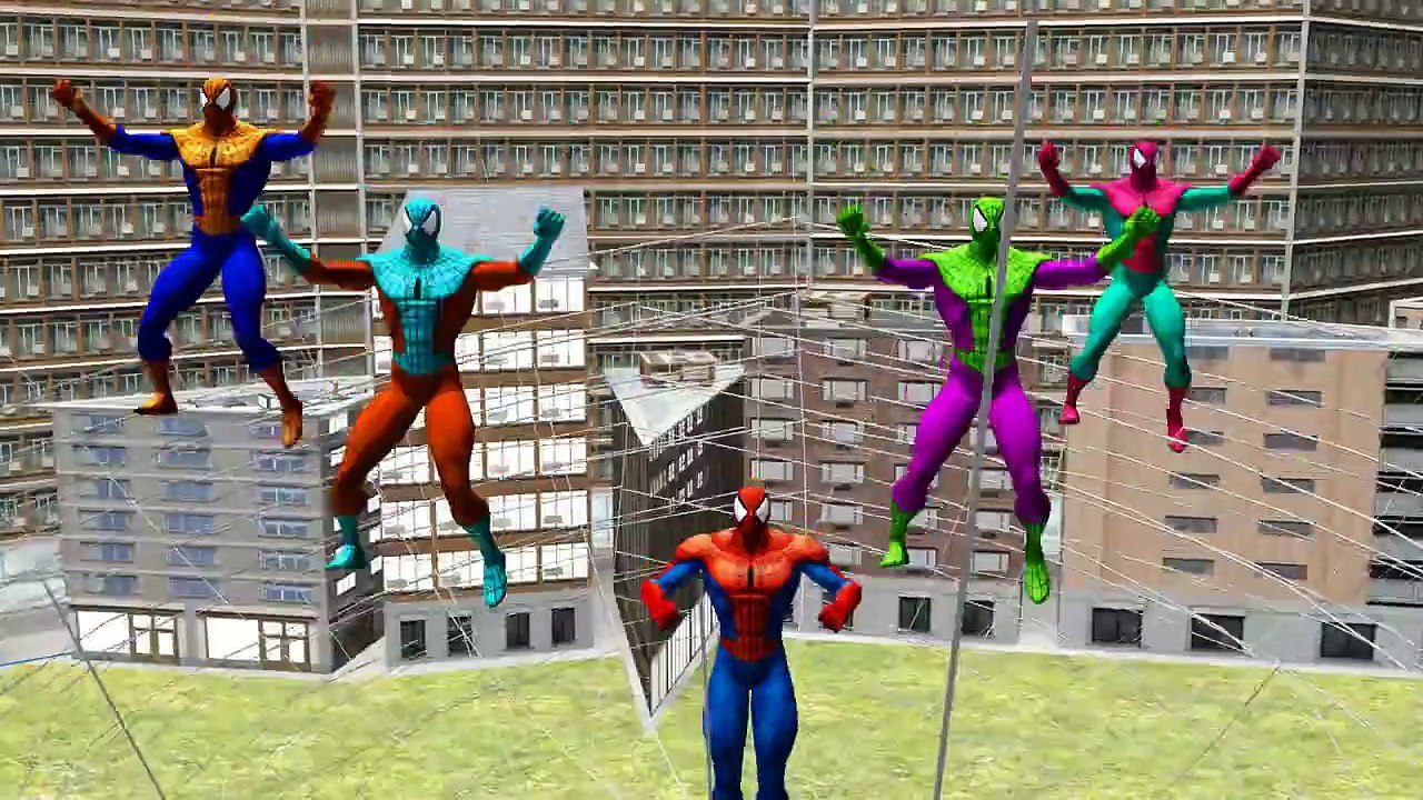 Latest Spiderman 3D Cartoons Finger Family Children Nursery Rhymes _ Spiderman Finger Family Rhymes