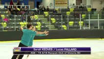 Sarah Kedves & Lucas Pallard - Novice Pairs - 2016 Skate Canada BC/YK Sectional Championships