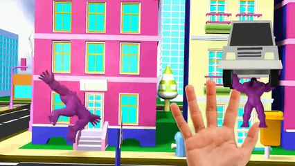 Finger Family Children Nursery Rhymes Hulk Cartoon 3D _ Finger Family Rhymes For Children Cartoons