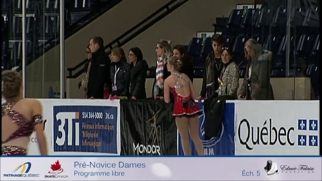 CSA2016-Québec, Pré-Novice Dames Libre Échauffement 6