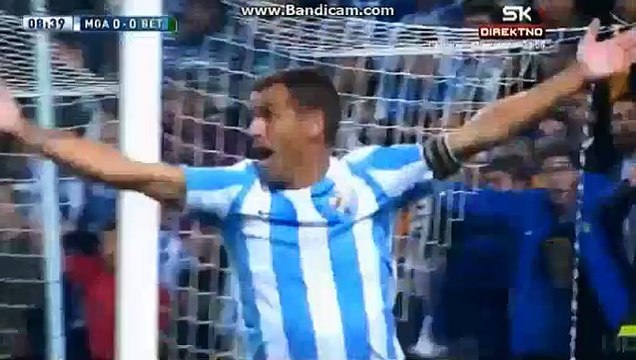 Duda Dives For Penalty MALAGA 0-0 REAL BETIS Liga BBVA 7.11.2015 HD