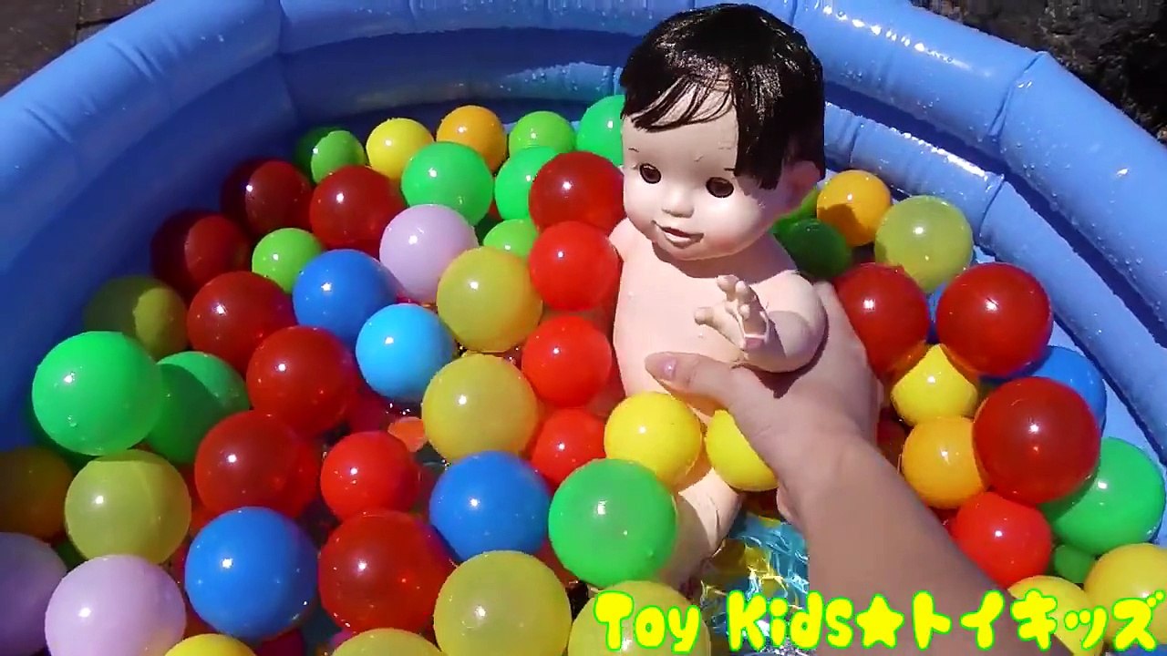 ぽぽちゃん おもちゃアニメ クジラさんとプール❤水遊び Toy Kids トイキッズ animation anpanman Baby Doll Popochan