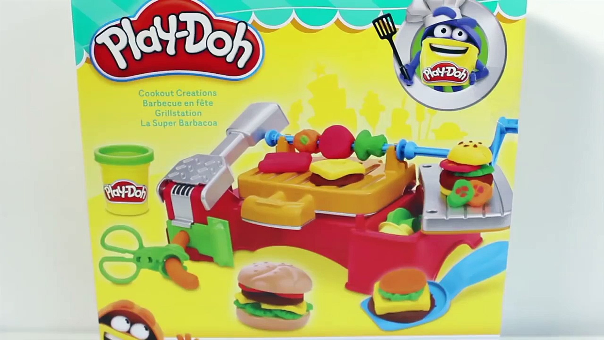 Play Doh Barbacue Toy Barbacue Grill Play Doh Cookout Creations Makes Hamburgers Barbacoa de Juguete