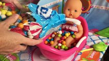 Nenuco Baby Doll Bathtime Gumball Bath Surprise Toys Newborn Babies Bath Time Baby Toy