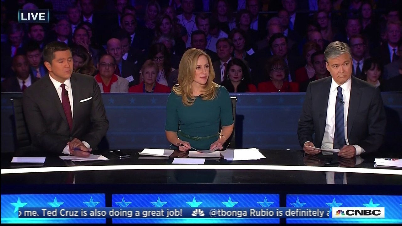 GOP presidential candidates CNBC debate, top group. Full HD. Part 5