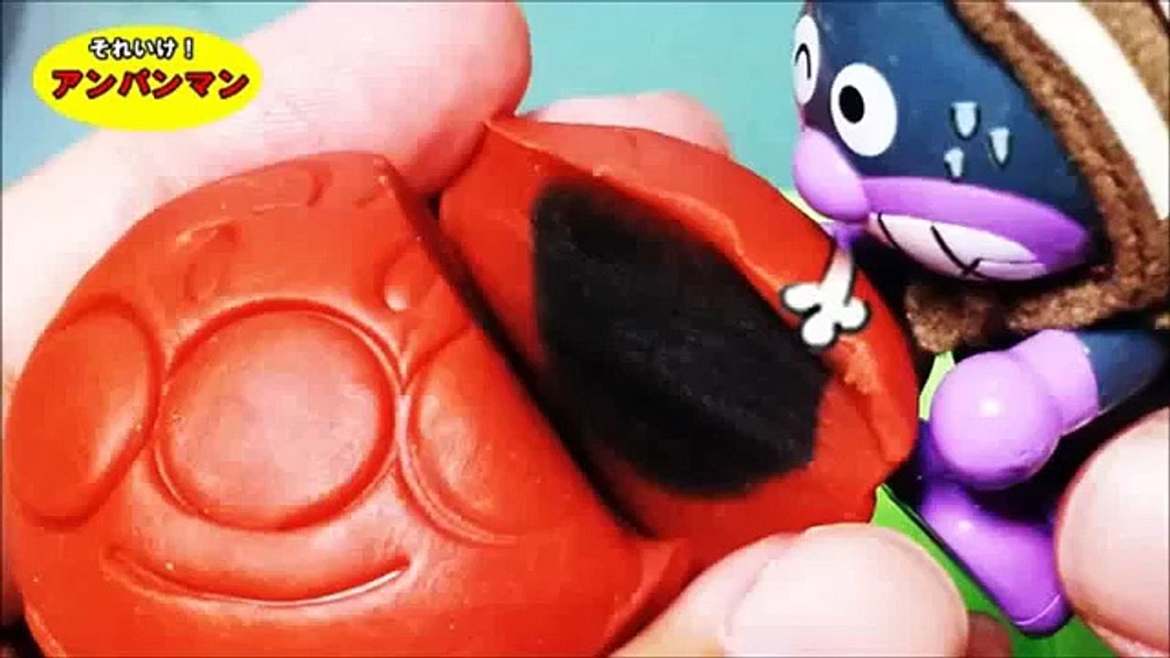 アンパンマン アニメ♥おもちゃ ねんどdeあんこ入りアンパンマン作成！Anpanman Toys Animation
