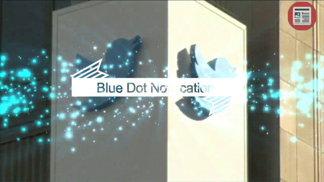 Twitter - Blue Dot Notification