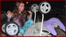 Baby Stroller Scare Prank - Dad Pranks Daughter - Monster High Review - Spider Surprise