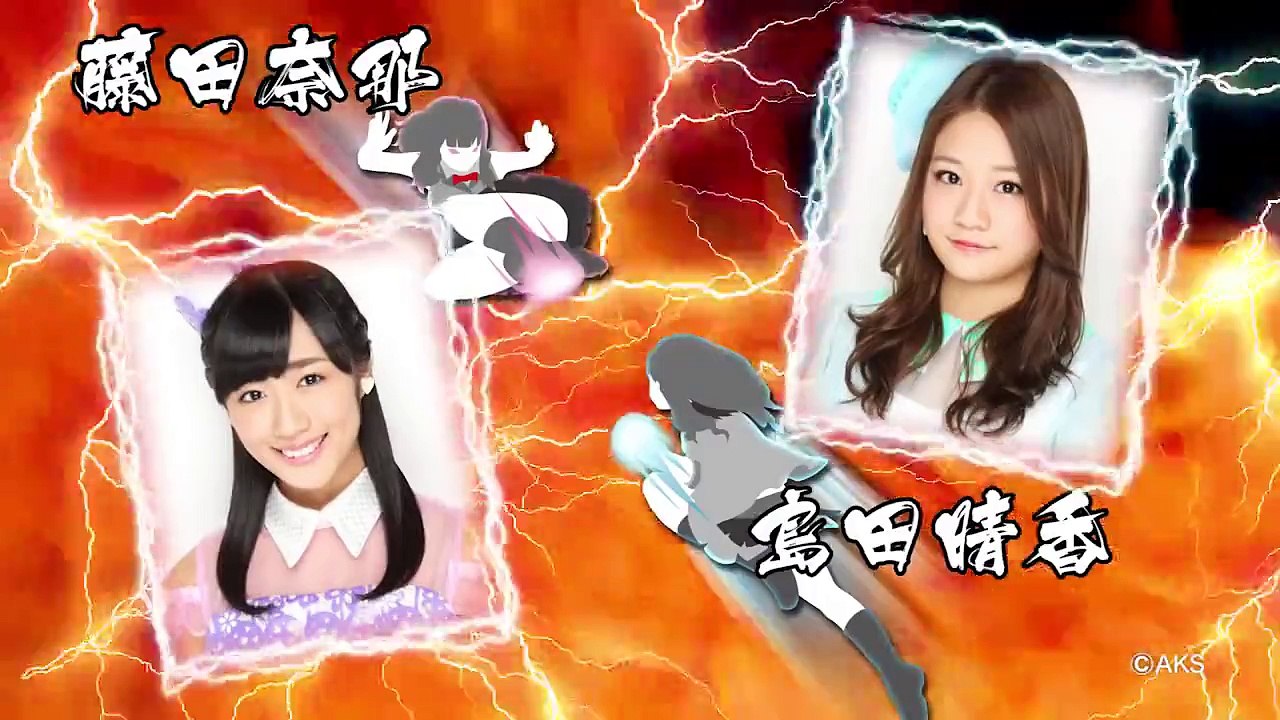 しり相撲でガチバトル「島田晴香 vs 藤田奈那」篇/ AKB48[公式]