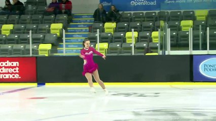 Madison Delcourt - Novice Women Short - 2016 Skate Canada BC/YK Sectional Championships