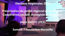 Alain-HAYOT / Elections régionales  PACA/Meeting / 1er décembre 2015 / Marseille