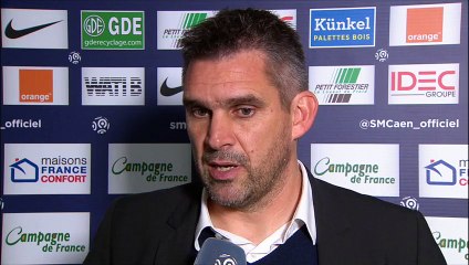 SM CAEN-EAG 2-1 LA RÉACTION DE JOCELYN GOURVENNEC