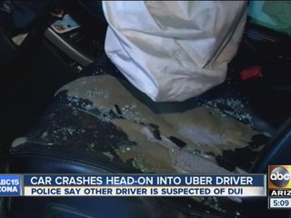 Crash involving Uber driver in Phoenix