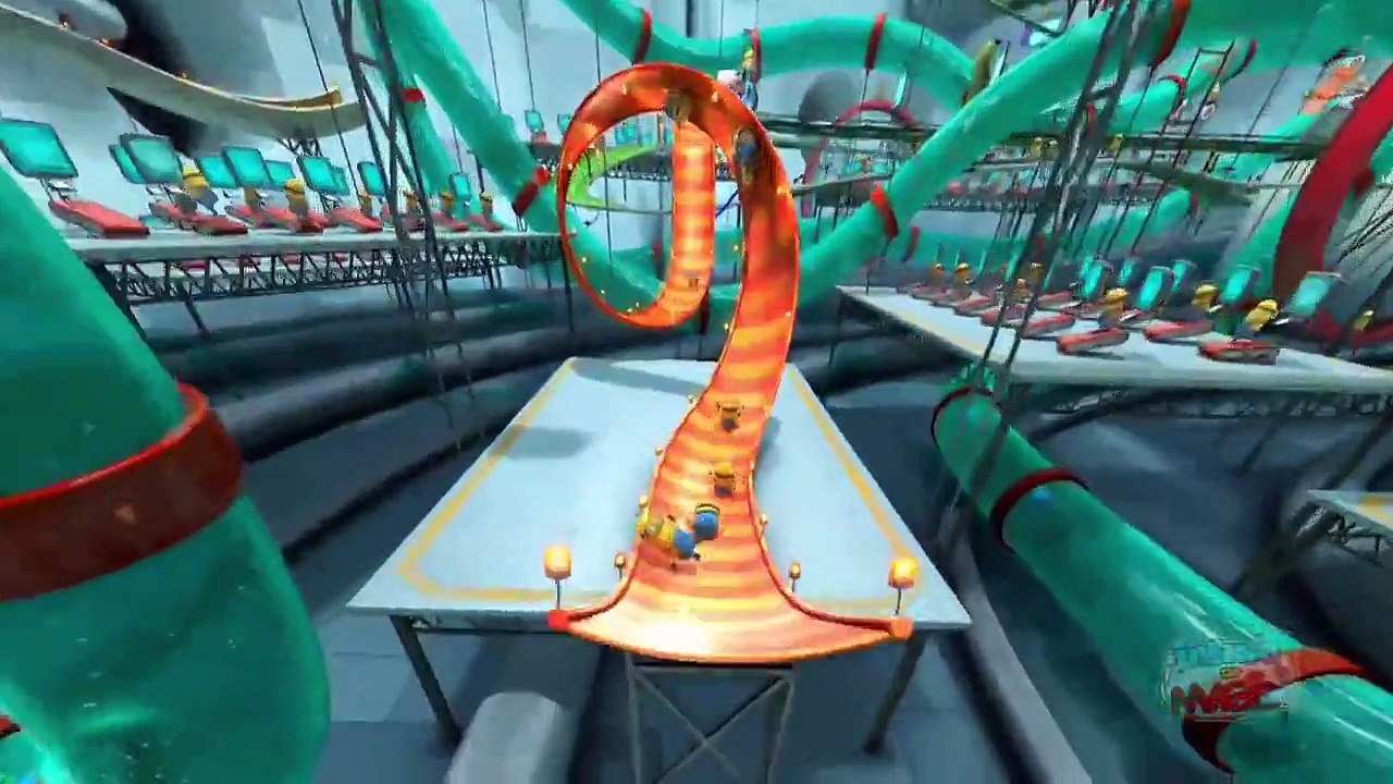 On Ride scene Despicable Me: Minion Mayhem scene at Universal Orlando