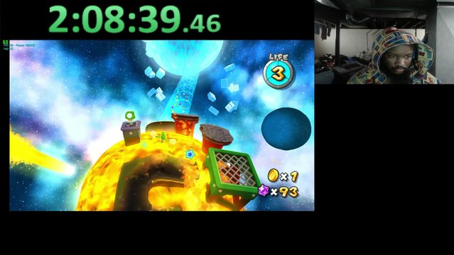 Super Luigi Galaxy (PC) Dolphin Emulator 4.0-5616 Live Stream #5 with XSplit Broadcaster - Part 3 - 1080p 60 FPS
