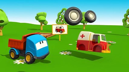 Meraklı kamyon Leo ve ambulans - eğlenceli çizgi film
