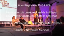 Colette-CHARRIAU  / Elections régionales  PACA/Meeting / 1er décembre 2015 / Marseille