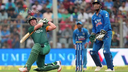 IND v SA 5th ODI South Africa 438-4 De Villiers Du Plessis and De Kock