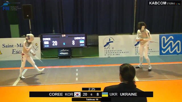 CdM fleuret dames St-Maur 2015 - Equipes Tableau 16 > 1/4 finale + match classement piste rouge (8/11/2015)