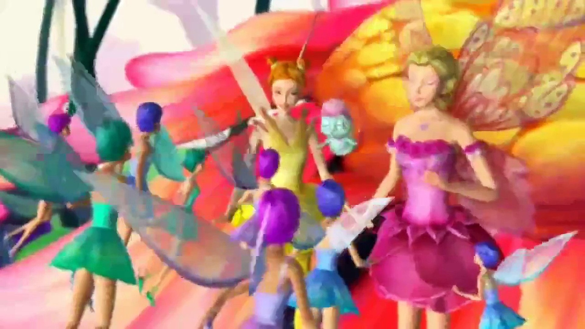 magic barbie arc en ciel