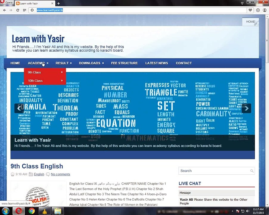 10th Class Mathematics Demo