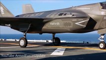AWESOME SOUND US Air Force F-35 Stealth Aircraft VTOL Landing