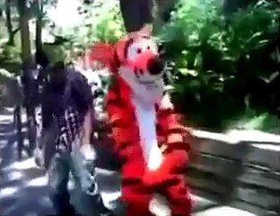 Тигр отжигает