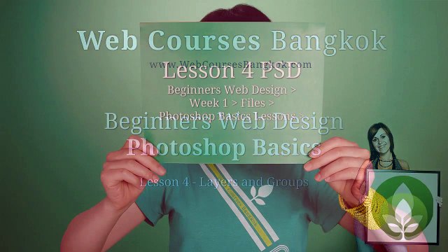 5 Layers And Groups Website Design in Photoshop