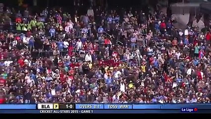 Wasim Akram bowling in newyork superstars tournament!!