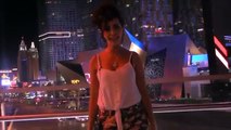 Sexy Woman Breaks Her Knee While Walking in Stilettos in Vegas Social Experiment