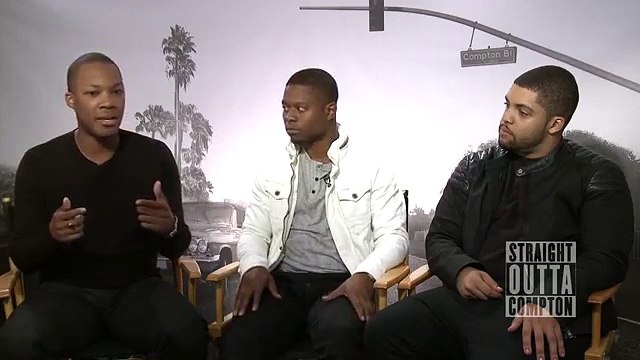 OShea Jackson Jr., Corey Hawkins & Jason Mitchell Interview Straight Outta Compton (2015)